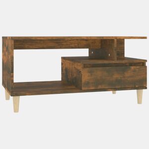 Mesa de Centro, Mesa baixa, 90x49x45 cm derivados madeira carvalho fumado