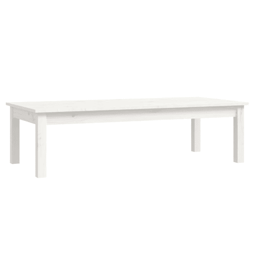 Mesa de Centro, Mesa baixa, 110x50x30 cm pinho maciço branco
