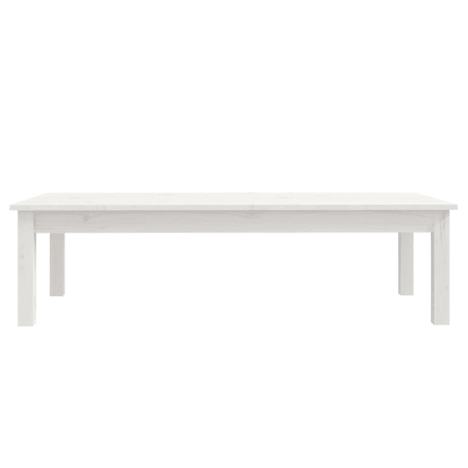 Mesa de Centro, Mesa baixa, 110x50x30 cm pinho maciço branco