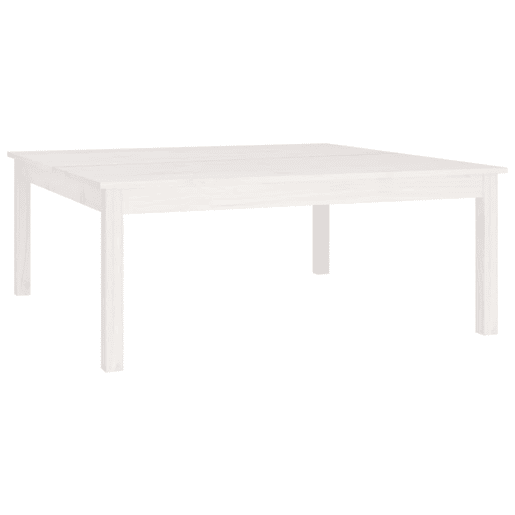Mesa de Centro, Mesa baixa, 100x100x40 cm pinho maciço branco