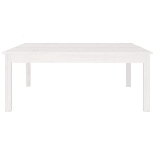 Mesa de Centro, Mesa baixa, 100x100x40 cm pinho maciço branco