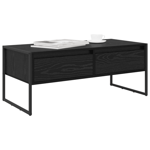 Mesa de Centro, Mesa baixa, com gaveta Carvalho Preto 100 x 46 x 40 cm