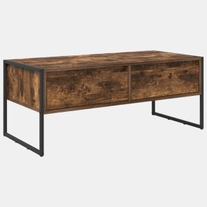 Mesa de Centro, Mesa baixa, com gaveta Carvalho Fumê 100 x 46 x 40 cm