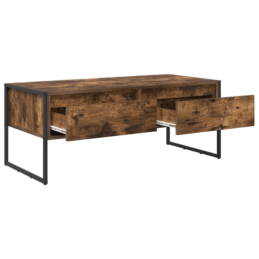 Mesa de Centro, Mesa baixa, com gaveta Carvalho Fumê 100 x 46 x 40 cm