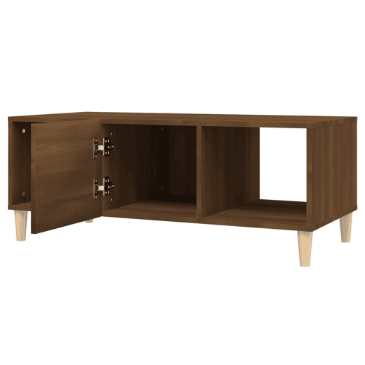 Mesa de Centro, Mesa baixa, 102x50x40 cm derivados madeira carvalho castanho