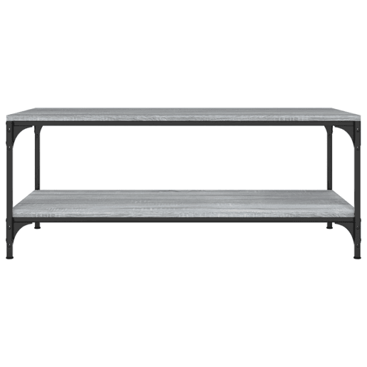 Mesa de Centro, Mesa baixa, 80x50x40 cm derivados de madeira cinzento sonoma