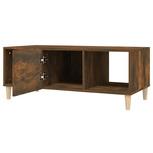 Mesa de Centro, Mesa baixa, 102x50x40 cm derivados madeira carvalho fumado