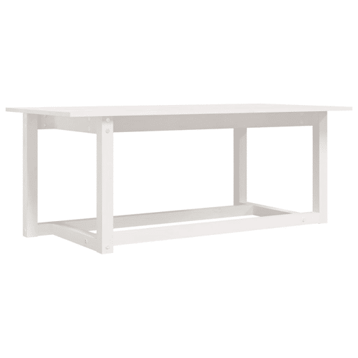 Mesa de Centro, Mesa baixa, 110x55x45 cm madeira de pinho maciça branco