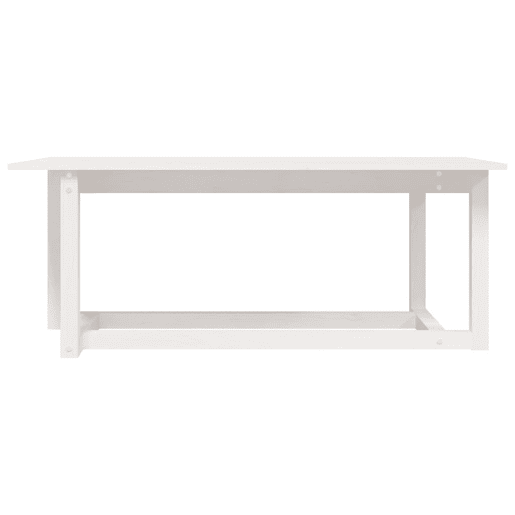 Mesa de Centro, Mesa baixa, 110x55x45 cm madeira de pinho maciça branco