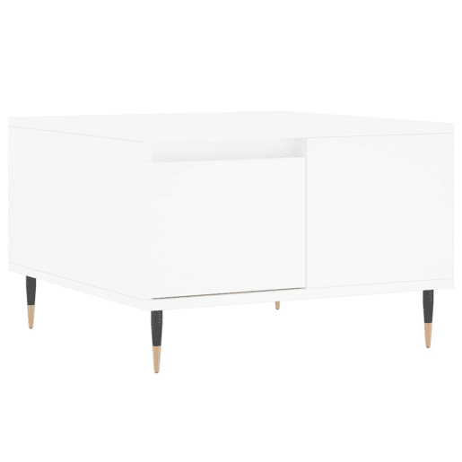 Mesa de Centro, Mesa baixa, 55x55x36,5 cm derivados de madeira branco