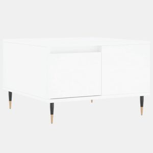 Mesa de Centro, Mesa baixa, 55x55x36,5 cm derivados de madeira branco