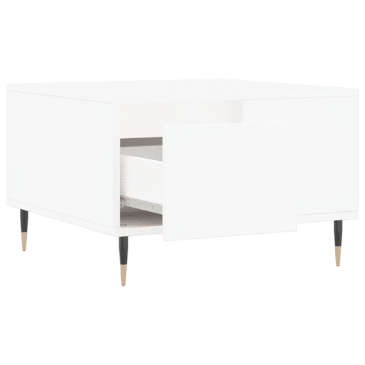 Mesa de Centro, Mesa baixa, 55x55x36,5 cm derivados de madeira branco