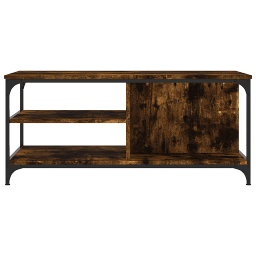 Mesa de Centro, Mesa baixa, 100x50x45 cm derivados madeira carvalho fumado