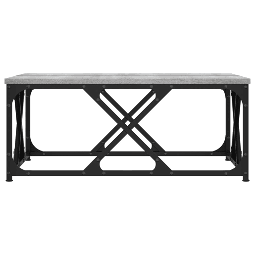 Mesa de Centro, Mesa baixa, 70x70x30 cm derivados de madeira cinzento sonoma