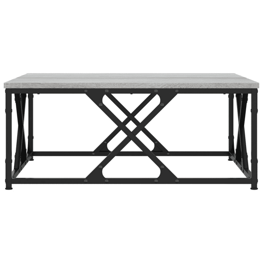 Mesa de Centro, Mesa baixa, 70x70x30 cm derivados de madeira cinzento sonoma