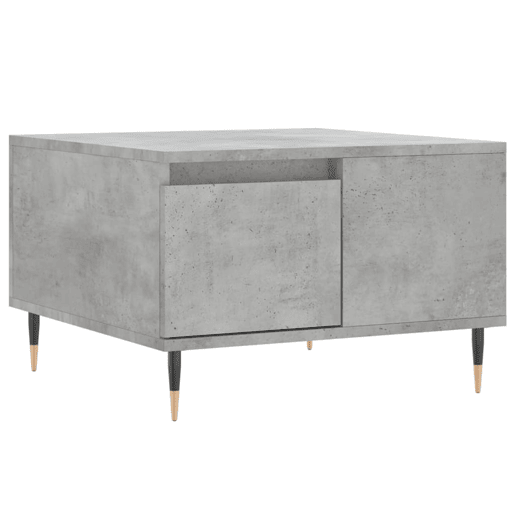 Mesa de Centro, Mesa baixa, 55x55x36,5 cm derivados madeira cinzento cimento