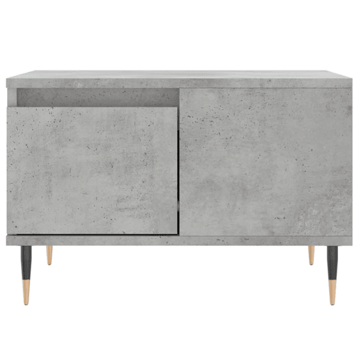 Mesa de Centro, Mesa baixa, 55x55x36,5 cm derivados madeira cinzento cimento