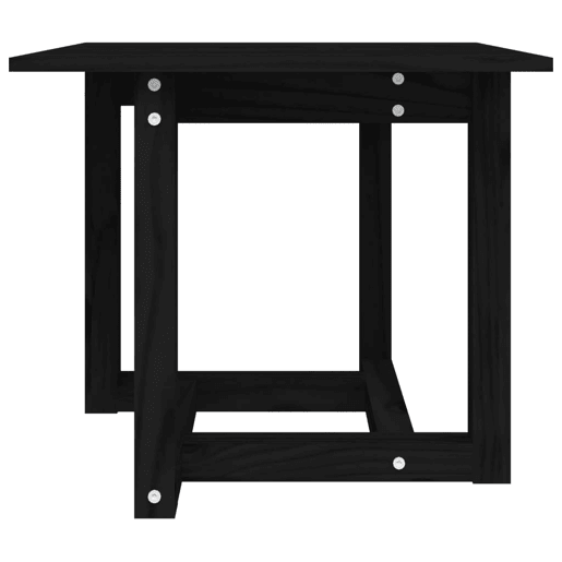 Mesa de Centro, Mesa baixa, 50x50x45 cm madeira de pinho maciça preto