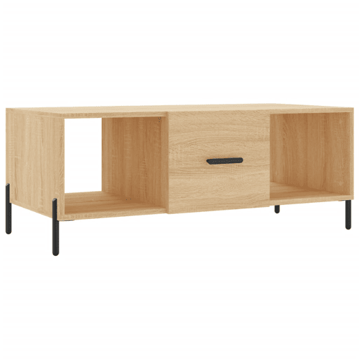 Mesa de Centro, Mesa baixa, 102x50x40 derivados de madeira carvalho sonoma