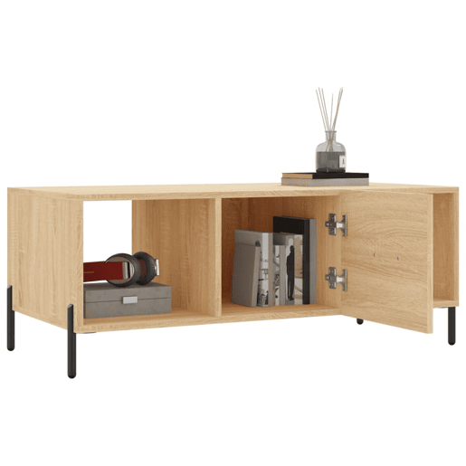 Mesa de Centro, Mesa baixa, 102x50x40 derivados de madeira carvalho sonoma
