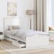 Estructura de cama individual para adultos Estructura de cama individual para adultos Blanco