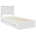 Estructura de cama individual para adultos Estructura de cama individual para adultos Blanco