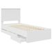 Estructura de cama individual para adultos Estructura de cama individual para adultos Blanco
