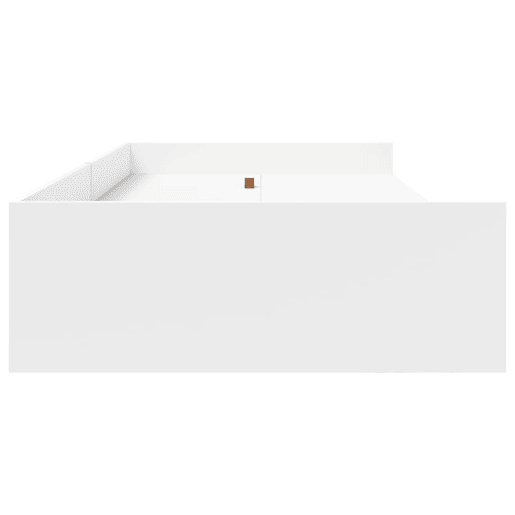 Estrutura de cama de solteiro para adultos Branco 80 x 200 cm Madeira processada