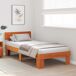 Estructura de cama simple para adultos 93x208 Estructura de cama simple para adultos 93x208 Marrón