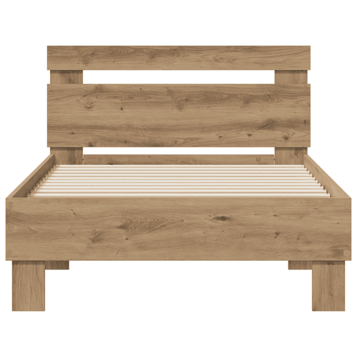 Estrutura de cama de solteiro para adultos Carvalho Artesanal 98.5 x 200 cm