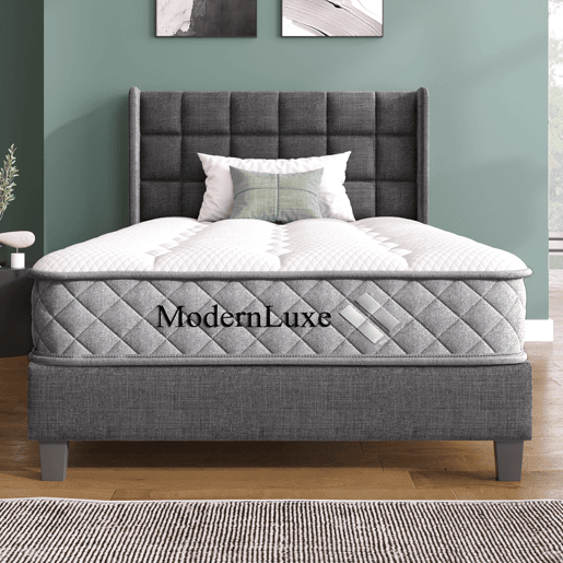 Cama Polsterbett 90x200 - Cabeceiras com tiras douradas, carregamento USB-C, bege