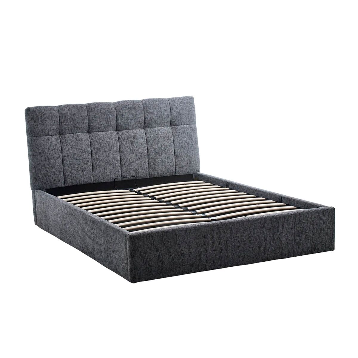 Canapé matrimonio tapizado con cabecero winnie - color gris oscuro - homekit