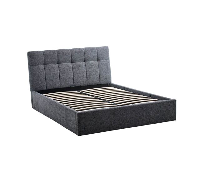 Canapé matrimonio tapizado con cabecero winnie - color gris oscuro - homekit