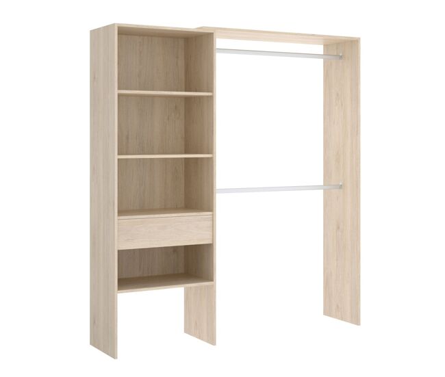 Vestidor abierto con cajon nefer - natural
