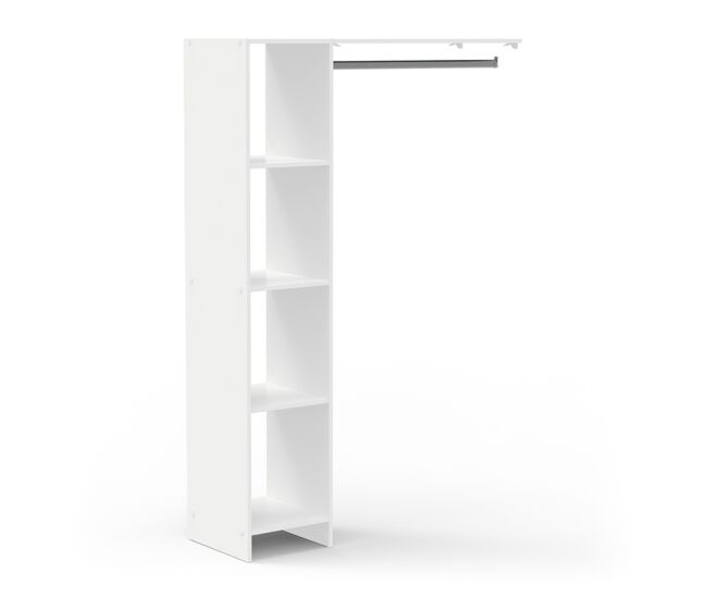 Kit extension armario delta, blanco mate , 123 x 180 x 40 cm, kit de extensión de armario
