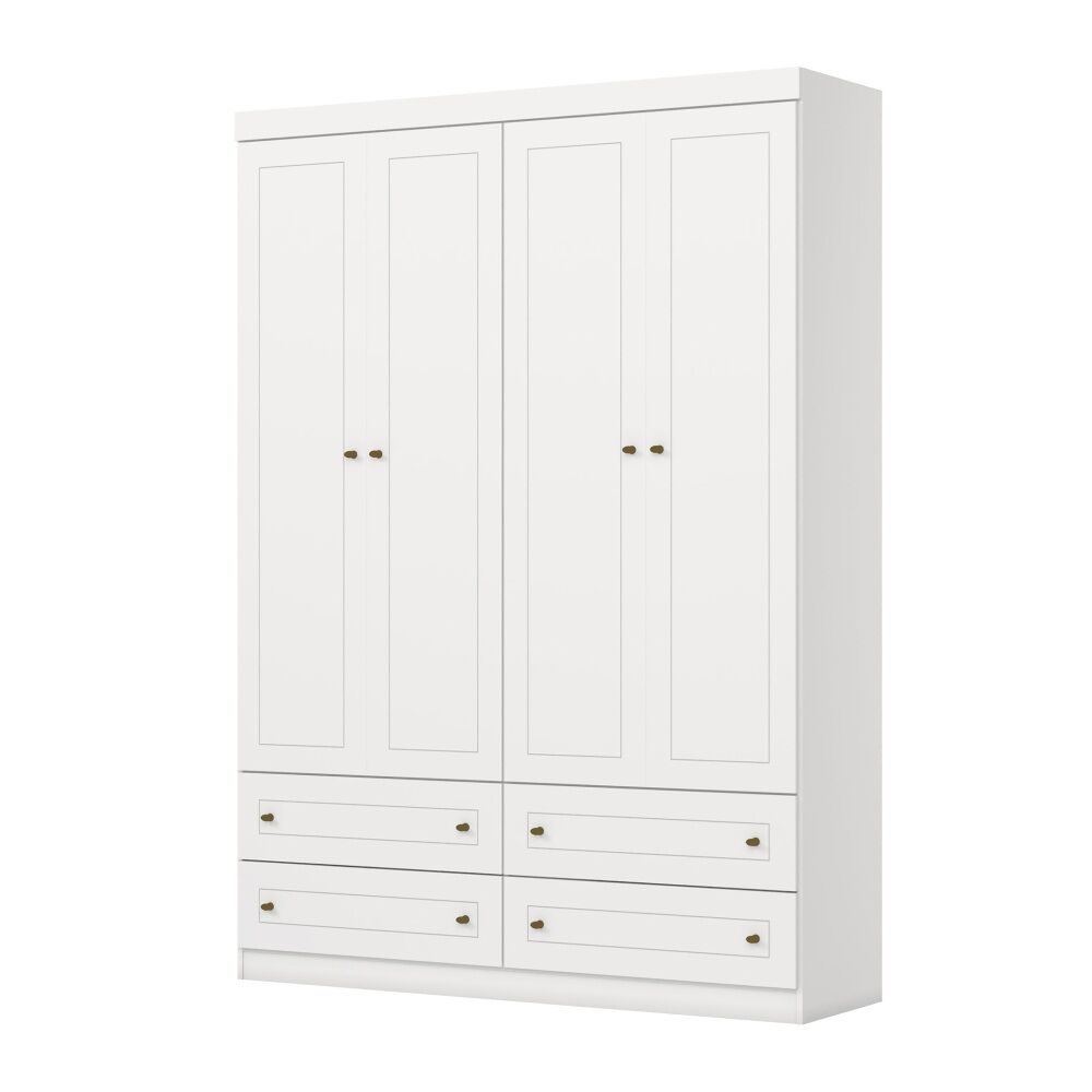 Armario doble infantil tilium, blanco , 158,5 x 46,5 x 220,5 cm, armario doble infantil 158,5 x 46,5 x 220,5 cm