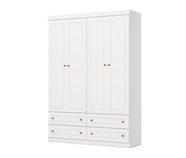 Armario doble infantil tilium, blanco , 158,5 x 46,5 x 220,5 cm, armario doble infantil 158,5 x 46,5 x 220,5 cm