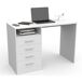 Escritorio con 4 Cajones, Mesa de Oficina, Despacho Ordenador 110x50 Escritorio con 4 Cajones, Mesa de Oficina, Despacho Ordenador 110x50 Blanco