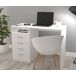Escritorio con 4 Cajones, Mesa de Oficina, Despacho Ordenador 110x50 Escritorio con 4 Cajones, Mesa de Oficina, Despacho Ordenador 110x50 Blanco