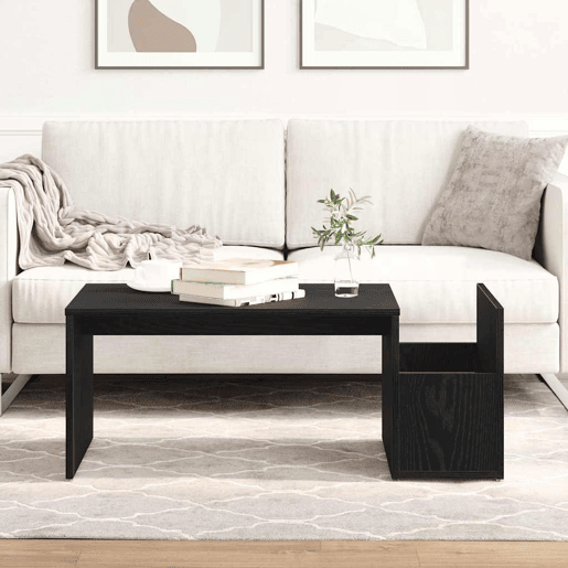Mesa de Centro, Mesa baixa, Carvalho Preto 90 x 45 x 35 cm