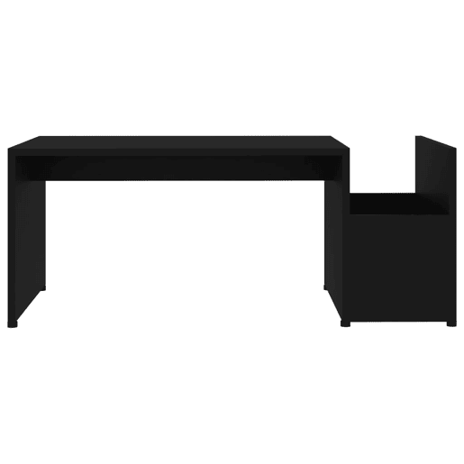 Mesa de Centro, Mesa baixa, 90x45x35 cm derivados de madeira preto