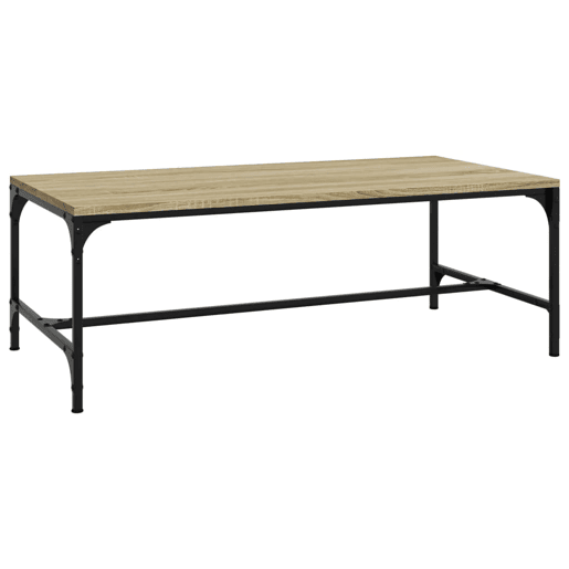 Mesa de Centro, Mesa baixa, 100x50x35 cm derivados madeira carvalho sonoma