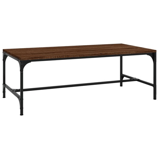 Mesa de Centro, Mesa baixa, 100x50x35 cm derivados madeira carvalho castanho