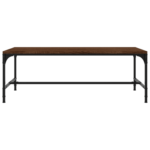 Mesa de Centro, Mesa baixa, 100x50x35 cm derivados madeira carvalho castanho