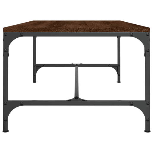 Mesa de Centro, Mesa baixa, 100x50x35 cm derivados madeira carvalho castanho
