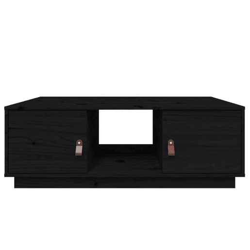 Mesa de Centro, Mesa baixa, 100x50x35 cm madeira de pinho maciça preto