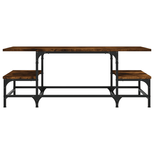Mesa de Centro, Mesa baixa, 100x50,5x40 cm derivados madeira carvalho fumado