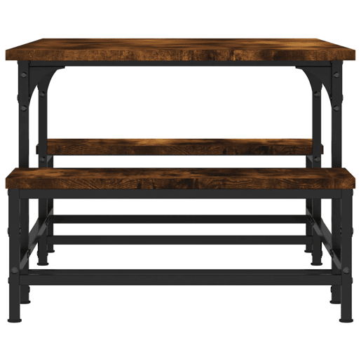 Mesa de Centro, Mesa baixa, 100x50,5x40 cm derivados madeira carvalho fumado