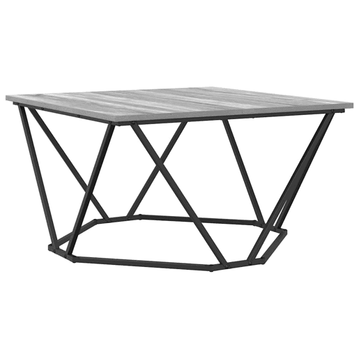 Mesa de Centro, Mesa baixa, Cinza Sonoma 80 x 80 x 45 cm