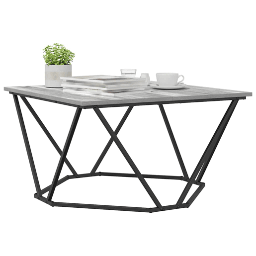 Mesa de Centro, Mesa baixa, Cinza Sonoma 80 x 80 x 45 cm